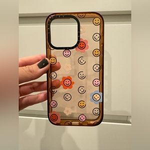 Casetify iPhone 13pro Impact Case
“Flower Smiles”
Clear Peach